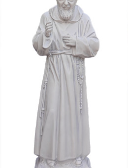 Statua Padre Pio Benedicente effetto Capodimonte 50 a 120cm
