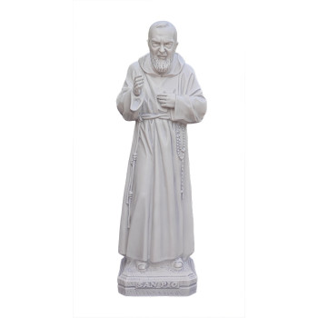 Statua Padre Pio Benedicente effetto Capodimonte 50 a 120cm