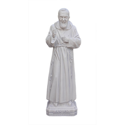 Statua Padre Pio Benedicente effetto Capodimonte 50 a 120cm