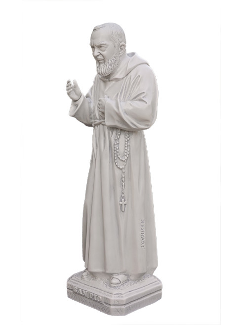 Statua Padre Pio Benedicente effetto Capodimonte 50 a 120cm