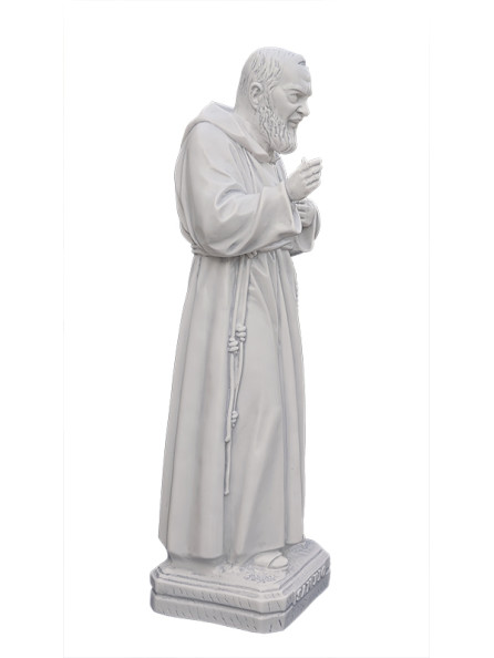 Statua Padre Pio Benedicente effetto Capodimonte 50 a 120cm