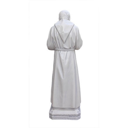 Statua Padre Pio Benedicente effetto Capodimonte 50 a 120cm