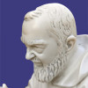 Statua Padre Pio Benedicente effetto Capodimonte 50 a 120cm