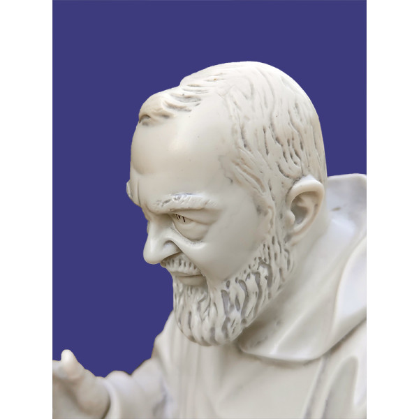 Statua Padre Pio Benedicente effetto Capodimonte 50 a 120cm