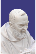 Statua Padre Pio Benedicente effetto Capodimonte 50 a 120cm