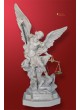 Statua San Michele Arcangelo effettto Capodimonte 33cm
