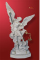 Statua San Michele Arcangelo effettto Capodimonte 33cm