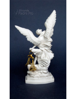 Statua San Michele Arcangelo Resina cap 22cm