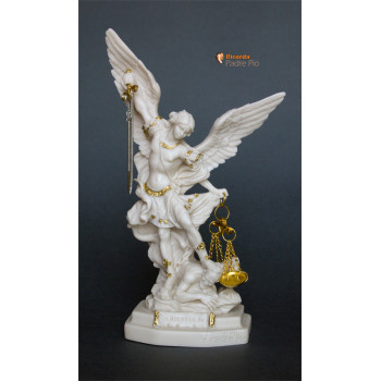 Statua San Michele Arcangelo Resina cap 22cm