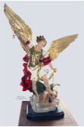 Statua San Michele Arcangelo Resina col. 65cm