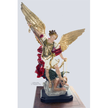 Statua San Michele Arcangelo Resina col. 65cm