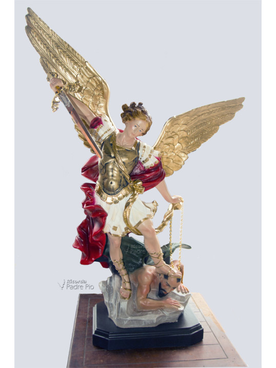 Statua San Michele Arcangelo Resina col. 65cm