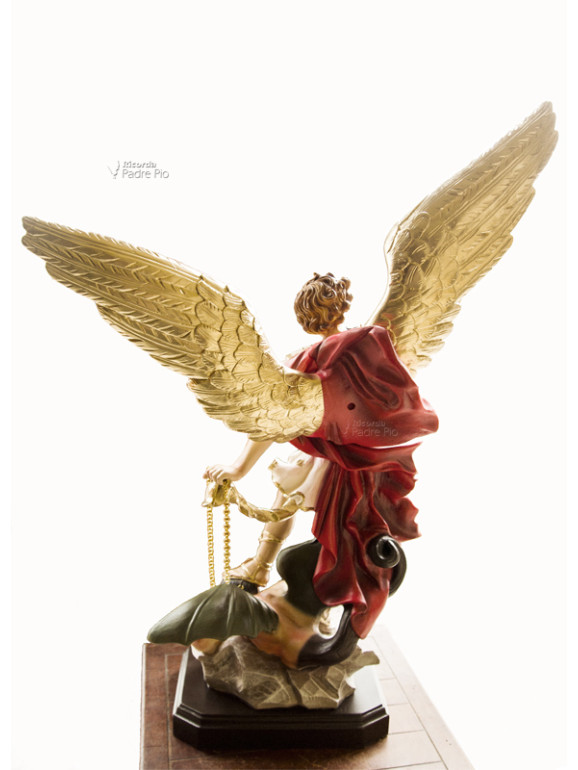 Statua San Michele Arcangelo Resina col. 65cm