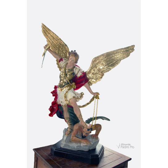Statua San Michele Arcangelo Resina col. 65cm
