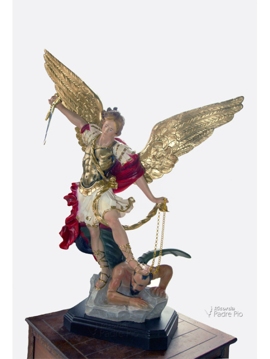 Statua San Michele Arcangelo Resina col. 65cm
