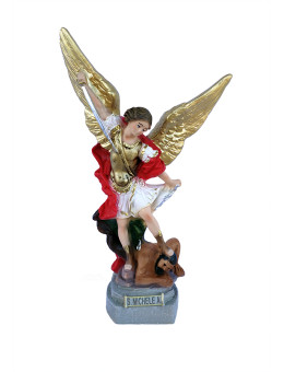 Statua San Michele Arcangelo Resina col. 20cm