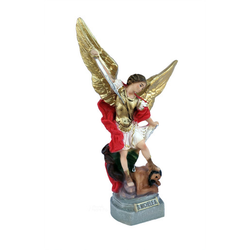 Statua San Michele Arcangelo Resina col. 20cm