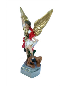 Statua San Michele Arcangelo Resina col. 20cm