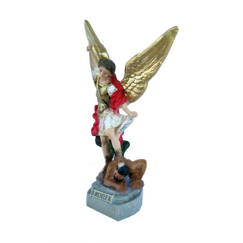 Statua San Michele Arcangelo Resina col. 20cm