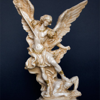 Statua San Michele Arcangelo Antichizzato 30cm