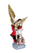 Statua San Michele Arcangelo Resina col. 30cm