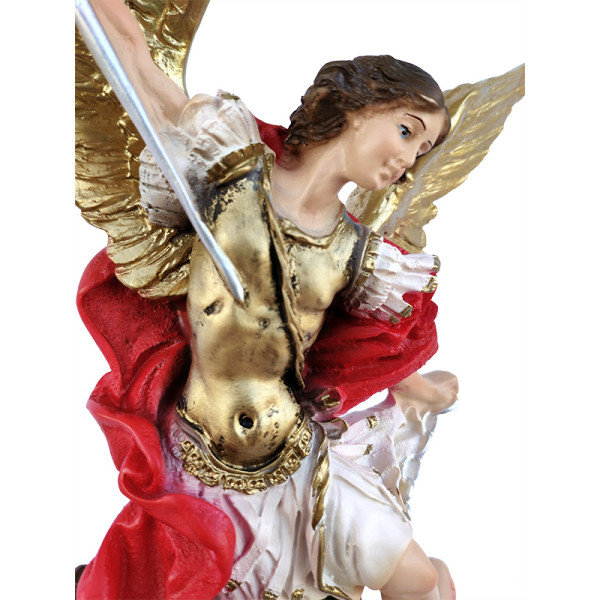 Statua San Michele Arcangelo Resina col. 30cm