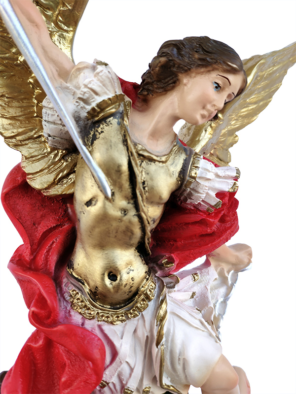 Statua San Michele Arcangelo Resina col. 30cm