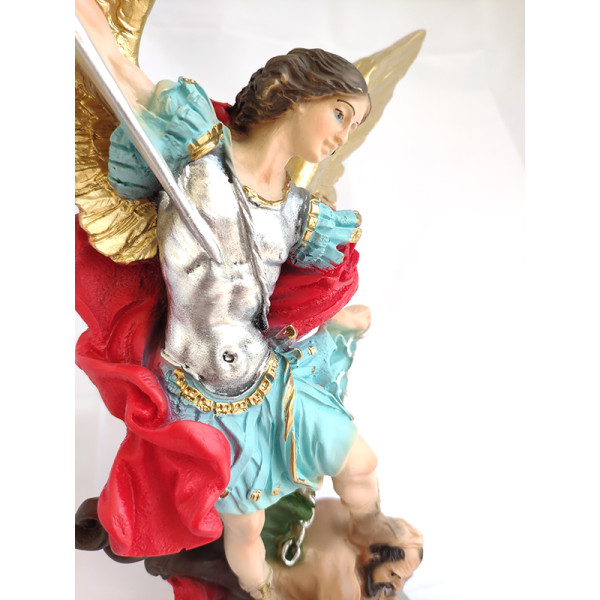 Statua San Michele Arcangelo Resina col. 30cm