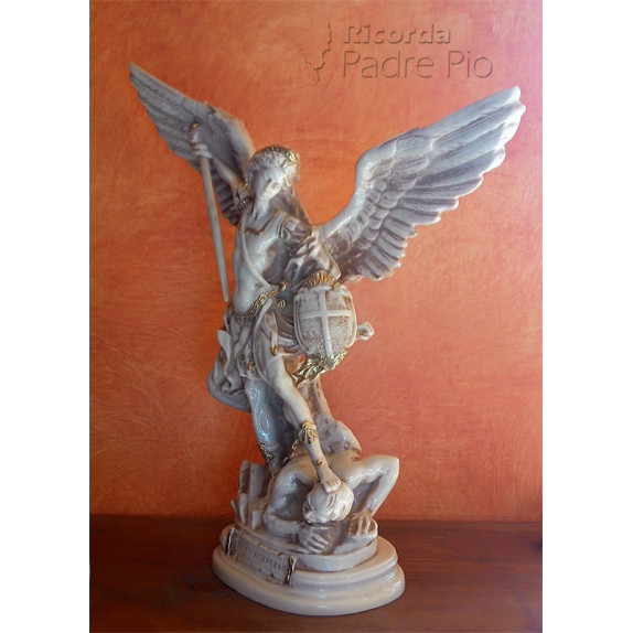 Statua San Michele Arcangelo Antichizzato 40cm