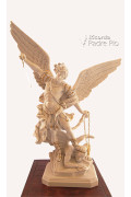 Statua San Michele Arcangelo effetto Capodimonte 52-100cm