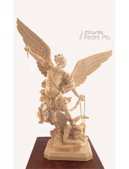Statua San Michele Arcangelo effetto Capodimonte 52-100cm
