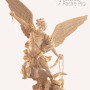 Statua San Michele Arcangelo effetto Capodimonte 52-100cm