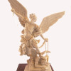 Statua San Michele Arcangelo effetto Capodimonte 52-100cm