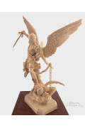 Statua San Michele Arcangelo effetto Capodimonte 52-100cm