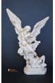 Statua San Michele Arcangelo effetto Capodimonte 30cm