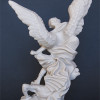 Statua San Michele Arcangelo effetto Capodimonte 30cm