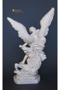 Statua San Michele Arcangelo effetto Capodimonte 30cm