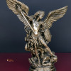 Statua San Michele Arcangelo Bronzato 40cm