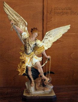 Statua San Michele Arcangelo Resina col. 65cm -100cm