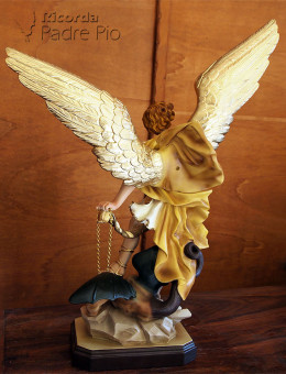 Statua San Michele Arcangelo Resina col. 65cm -100cm