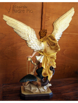 Statua San Michele Arcangelo Resina col. 65cm -100cm