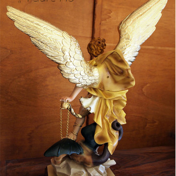 Statua San Michele Arcangelo Resina col. 65cm -100cm
