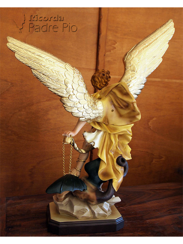 Statua San Michele Arcangelo Resina col. 65cm -100cm