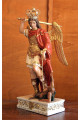 Statua San Michele Arcangelo colorato ali chiuse da 60 a 130cm