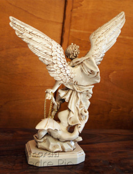 Statua San Michele Arcangelo effetto Antichizzato 52-100cm