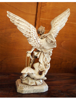 Statua San Michele Arcangelo effetto Antichizzato 52-100cm