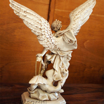 Statua San Michele Arcangelo effetto Antichizzato 52-100cm