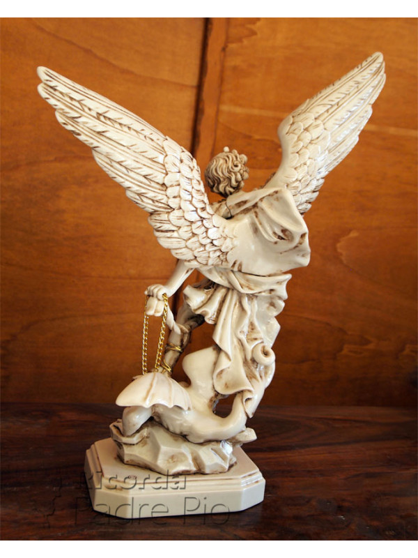 Statua San Michele Arcangelo effetto Antichizzato 52-100cm