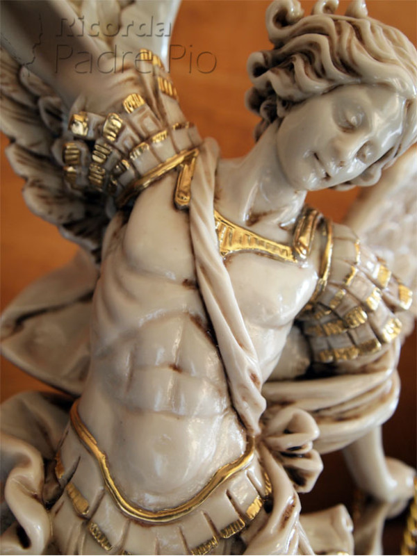 Statua San Michele Arcangelo effetto Antichizzato 52-100cm