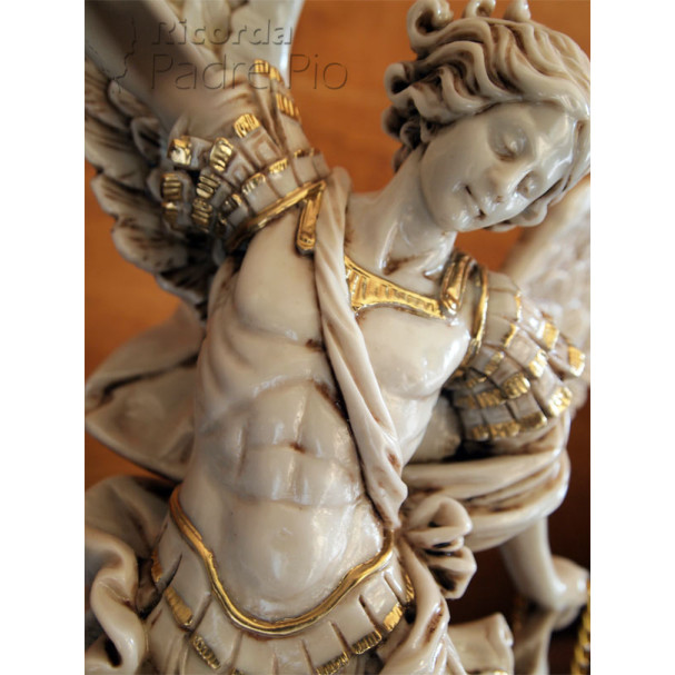 Statua San Michele Arcangelo effetto Antichizzato 52-100cm
